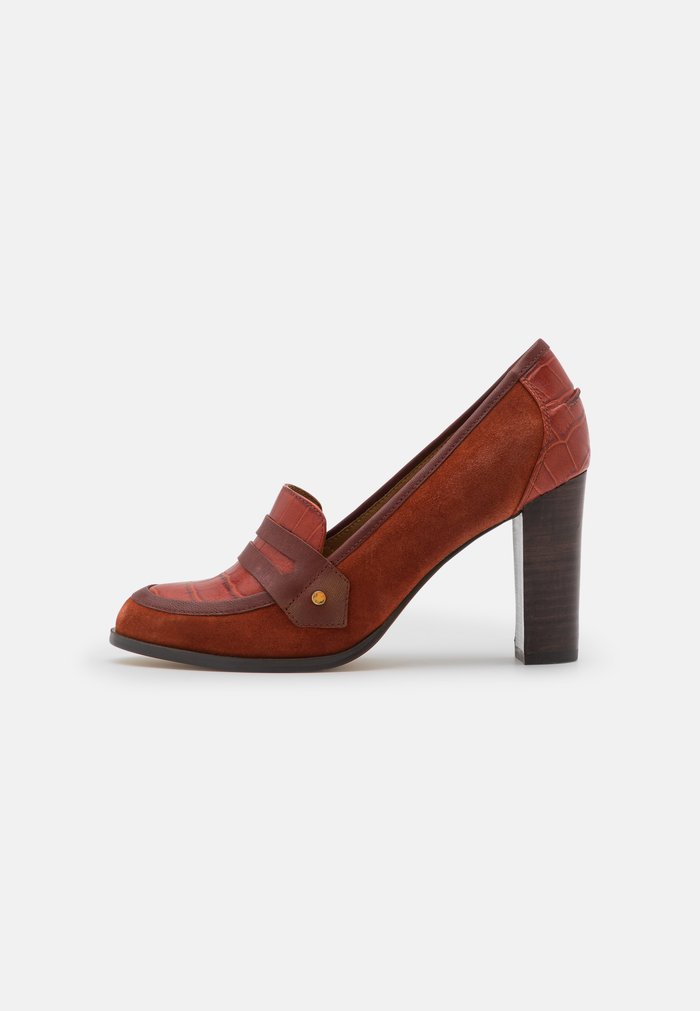 Talons Anna Field Block heel Slip on Marron Femme | OPQ-2898577